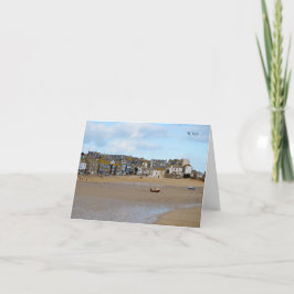 Gezeiten heraus St. Ives Cornwall England Karte