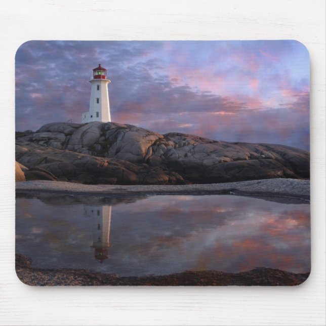 Gezeiten-Pool durch Leuchtturm Mousepad (Vorne)