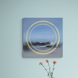 Gezeitenfluss Abstrakt Seascape Poster