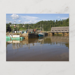 Gezeitenmitte in der Bay of Fundy bei St. Martins, Postkarte
