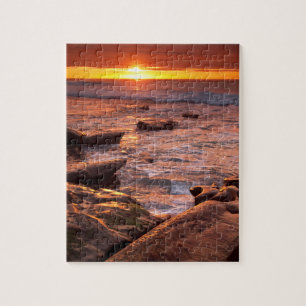 Gezeitentümpel bei Sonnenuntergang, Kalifornien