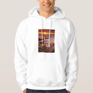 Gezeitentümpel bei Sonnenuntergang, Kalifornien Hoodie