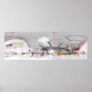 Gezierte Gans 3D 360 Grad-Panorama Poster