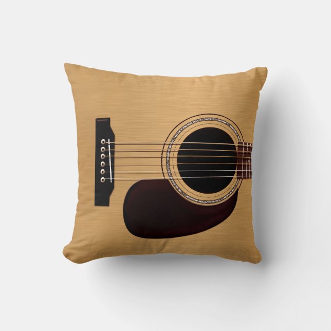 Gezierte oberste Akustikgitarre Kissen (Vorderseite)