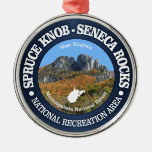 Gezierter Griff - Seneca schaukelt NRA Ornament Aus Metall