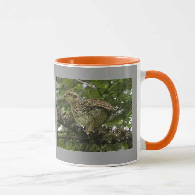 Geziertes Waldhuhn-Küken-Tasse Tasse (Rechts)