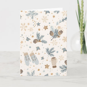 Gezuberte Wintermagie Elegantes minimalistisches Karte
