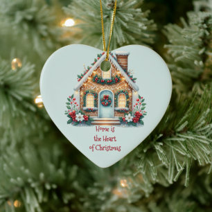 Gezuckertes Lebkuchenhäuschen - Illustration zur F Keramik Ornament