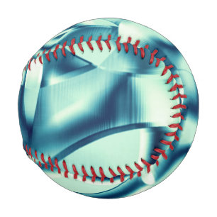 Gezwirnte, grünlich blaue Formen, schimmernde Zyan Baseball