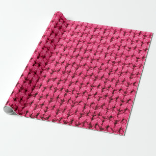 Gezwirnter rosa Hintergrund. Garnstruktur. Vertika Geschenkpapier