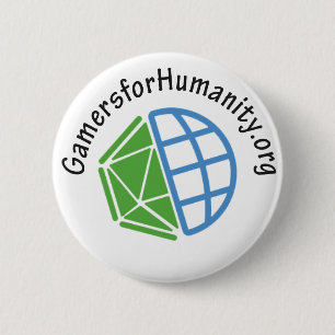 GfH Knopf, weiße Runde, mit Website Button