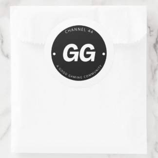 GG-Aufkleber Runder Aufkleber