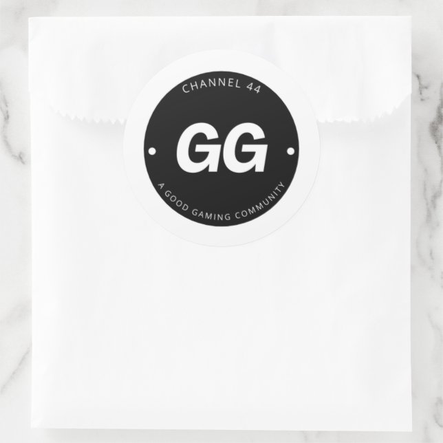 GG-Aufkleber Runder Aufkleber (Tasche)