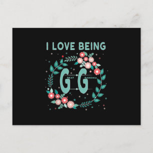 gg ich liebe es, Ururenkelin großartiges Geschenk  Einladungspostkarte