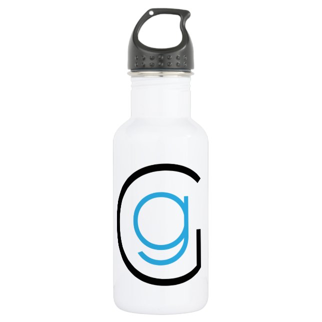 GG-Logo-Emblem Edelstahlflasche (Vorderseite)