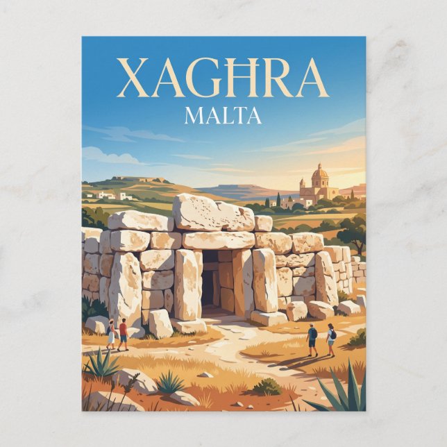 Ġgantija-Tempel Malta Postkarte (Vorderseite)
