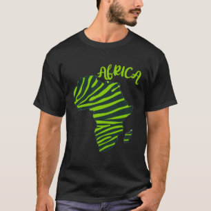GGT Zebra Grüner Streifen Afrika T-Shirt