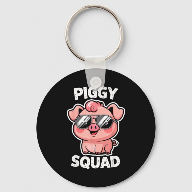 Ggy Squad G Wearing Sungles As Animal Funny Farmer Schlüsselanhänger (Vorderseite)