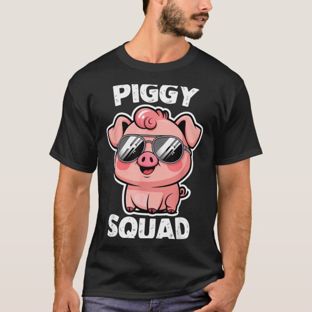 Ggy Squad G Wearing Sungles As Animal Funny Farmer T-Shirt (Vorderseite)