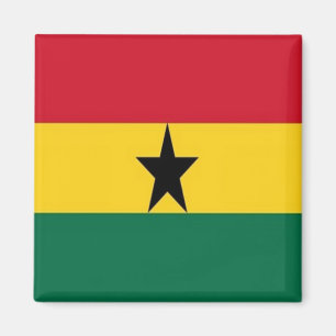GH001 GHANA FLAG, Afrika, Kühlschrank Magnet