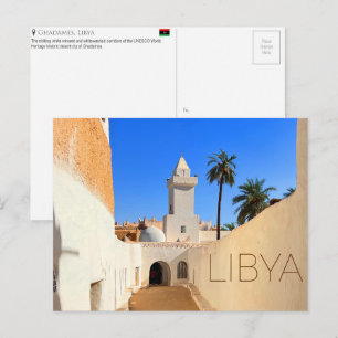 Ghadames, carte postale de voyage en Libye