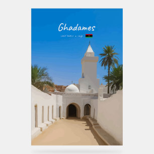 Ghadames, Libyen - Weiße Moschee Acrylschild