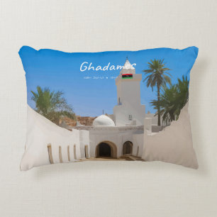 Ghadames, Libyen - Weiße Moschee Dekokissen
