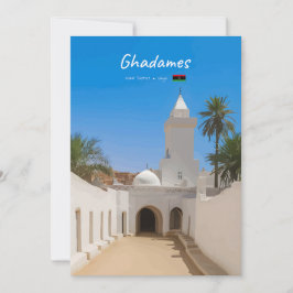 Ghadames, Libyen - Weiße Moschee Einladung