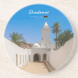 Ghadames, Libyen - Weiße Moschee Getränkeuntersetzer