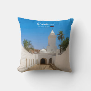 Ghadames, Libyen - Weiße Moschee Kissen