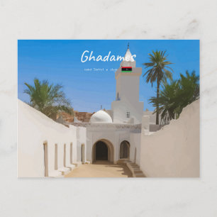 Ghadames, Libyen - Weiße Moschee Postkarte