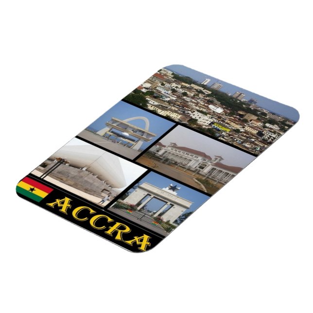 Ghana - Accra - Mosaik - Magnet (Linke Seite)