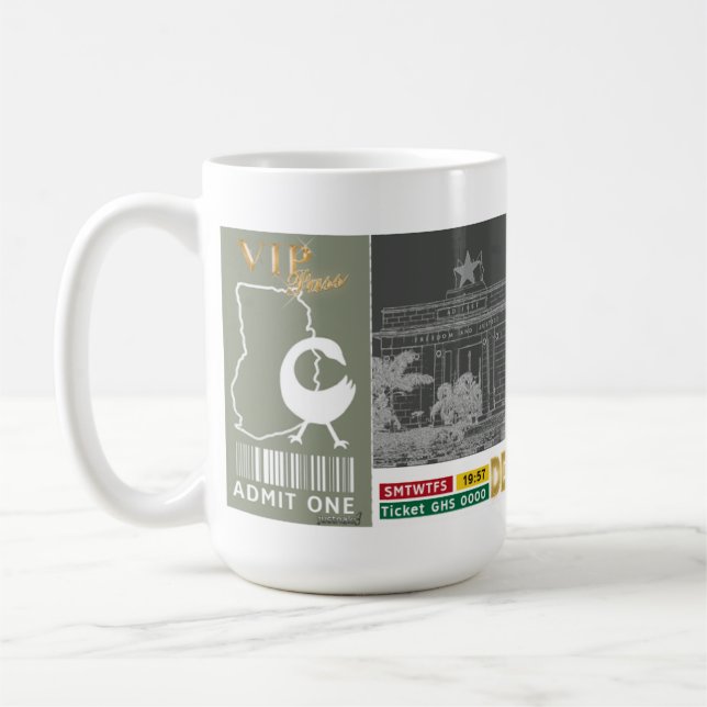 Ghana Adinkra Sankofa Kaffeetasse (Links)