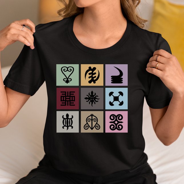 Ghana Adinkra Symbol - Afrikanisches Erbe und Weis T-Shirt (Von Creator hochgeladen)