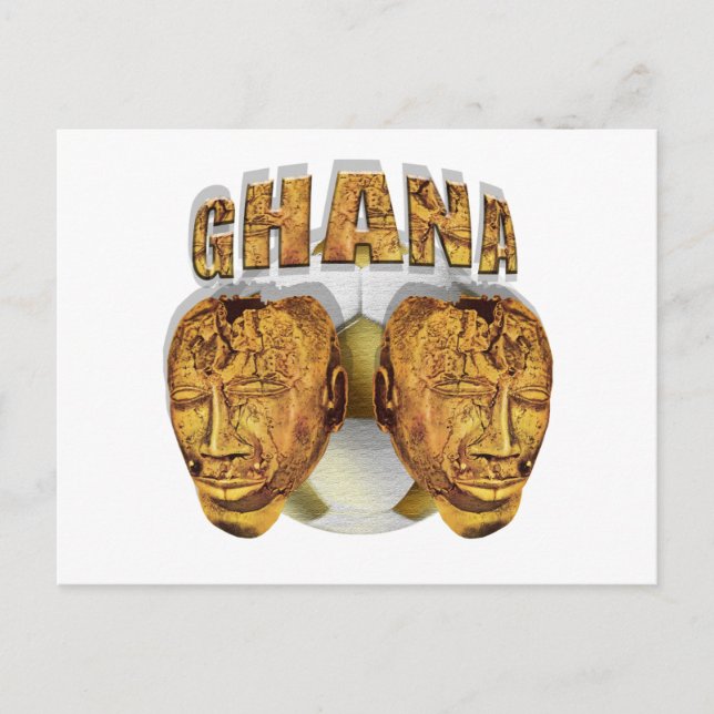 Ghana Antiker Fußball Kofi KolKalli Geschenke Postkarte (Vorderseite)