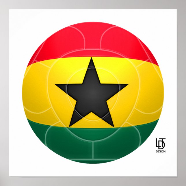Ghana - Black Stars Football Poster (Vorne)