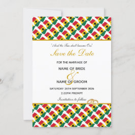 GHANA Christlich Celebration Wedding Save The Date