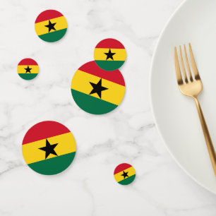 Ghana Confetti, Party, Ghanaische Flagge Konfetti