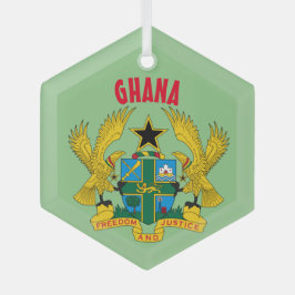 Ghana Custom Glass Ornament