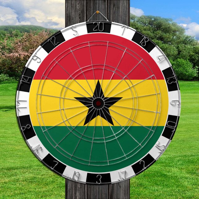 Ghana Dartboard & Ghanaian Flag / Spielbrett Dartscheibe (Von Creator hochgeladen)
