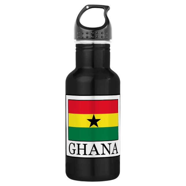 Ghana Edelstahlflasche (Vorderseite)