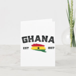 Ghana Est. 1957 Ghanaischer Tag der Unabhängigkeit Karte