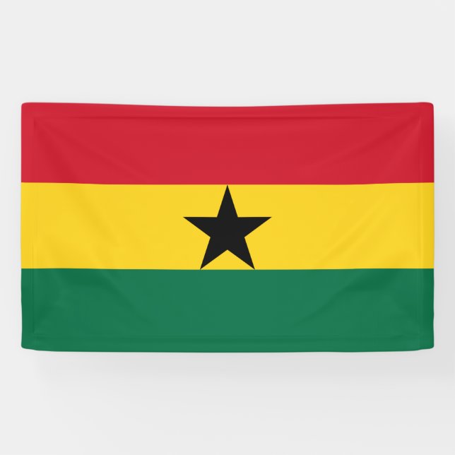 Ghana-Fahne Banner (Horizontal)