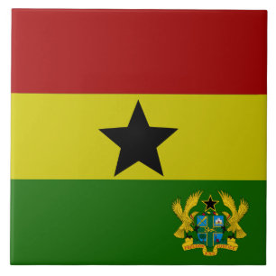 Ghana-Fahnenwappen Fliese