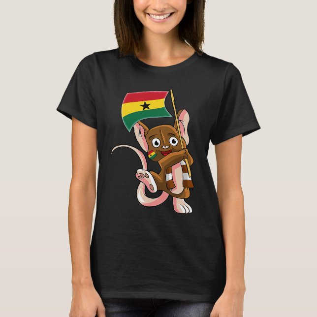 Ghana Fan Mouse T-Shirt (Vorderseite)