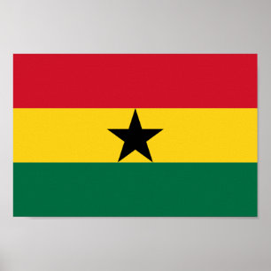 Ghana Flag Afrika Poster