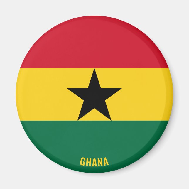 Ghana Flag Charming Patriotic Magnet (Vorne)