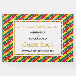 GHANA FLAG Christliche Schrift Ghanaische Hochzeit Gästebuch