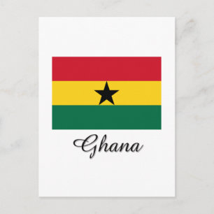 Ghana Flag Design Postkarte