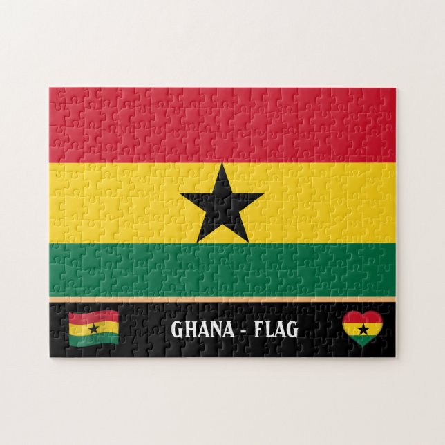 Ghana Flag / Ghana Land / Ghana (Horizontal)